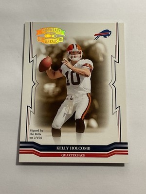 2005 Donruss Throwback Threads Kelly Holcomb Gold #7/99