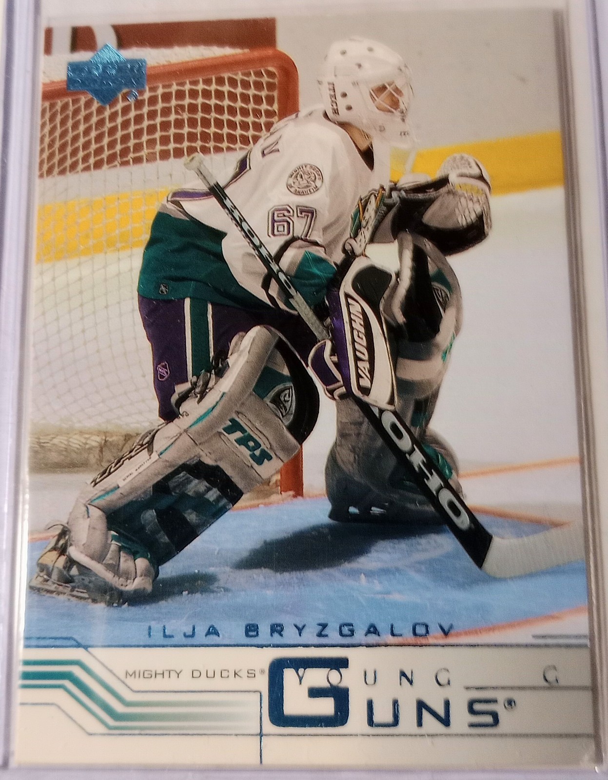 2001-02 Upper Deck Young Guns Rookie ILJA BRYZGALOV Card #413 Ducks SP See Pics