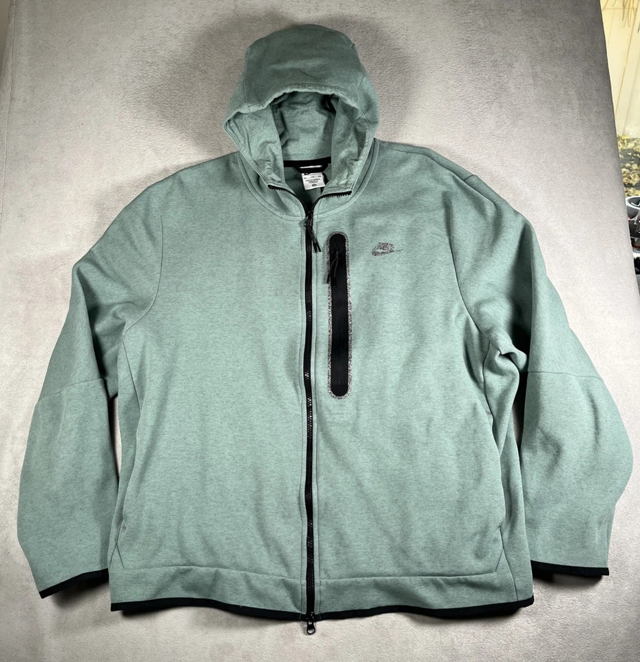 Nike Sportswear Tech Fleece Doble Cremallera Completa Chaqueta con Capucha Hombres 2XL DR9150-361 Foto 2 de 4