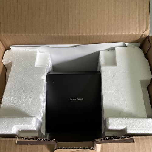 Fujitsu Image Scanner Scansnap ix500 w/AC Adapter Original Box Black - Afbeelding 12 van 12