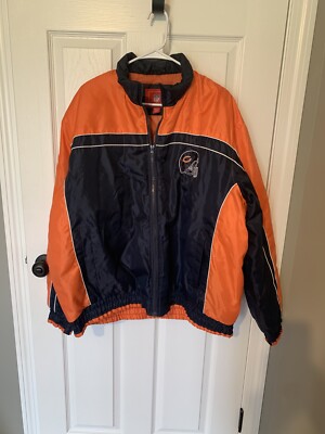 Men's NFL Chicago Bears Orange And Navy Zip Jacket XL | eBay