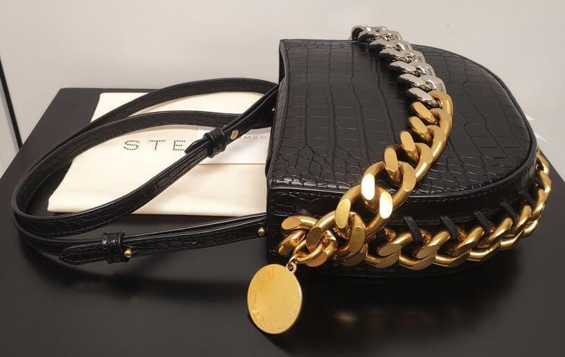 Stella McCartney Flame Small Shoulder Bag Diamond Cut Chain