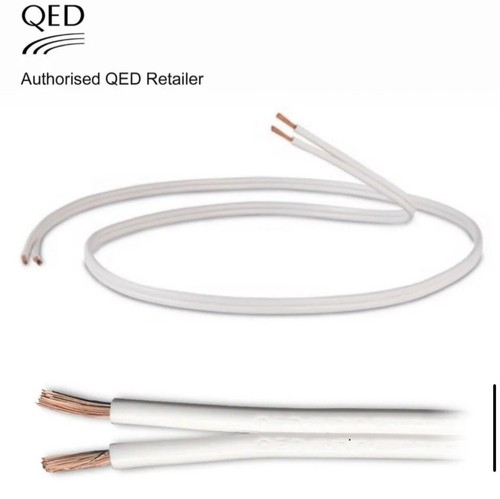 1m QED 42 Strand Profile Classic Speaker Cable HiFi Loudspeaker Cinema White 1m - Picture 11 of 24
