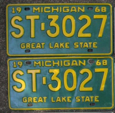 Vintage Michigan License Plates | eBay