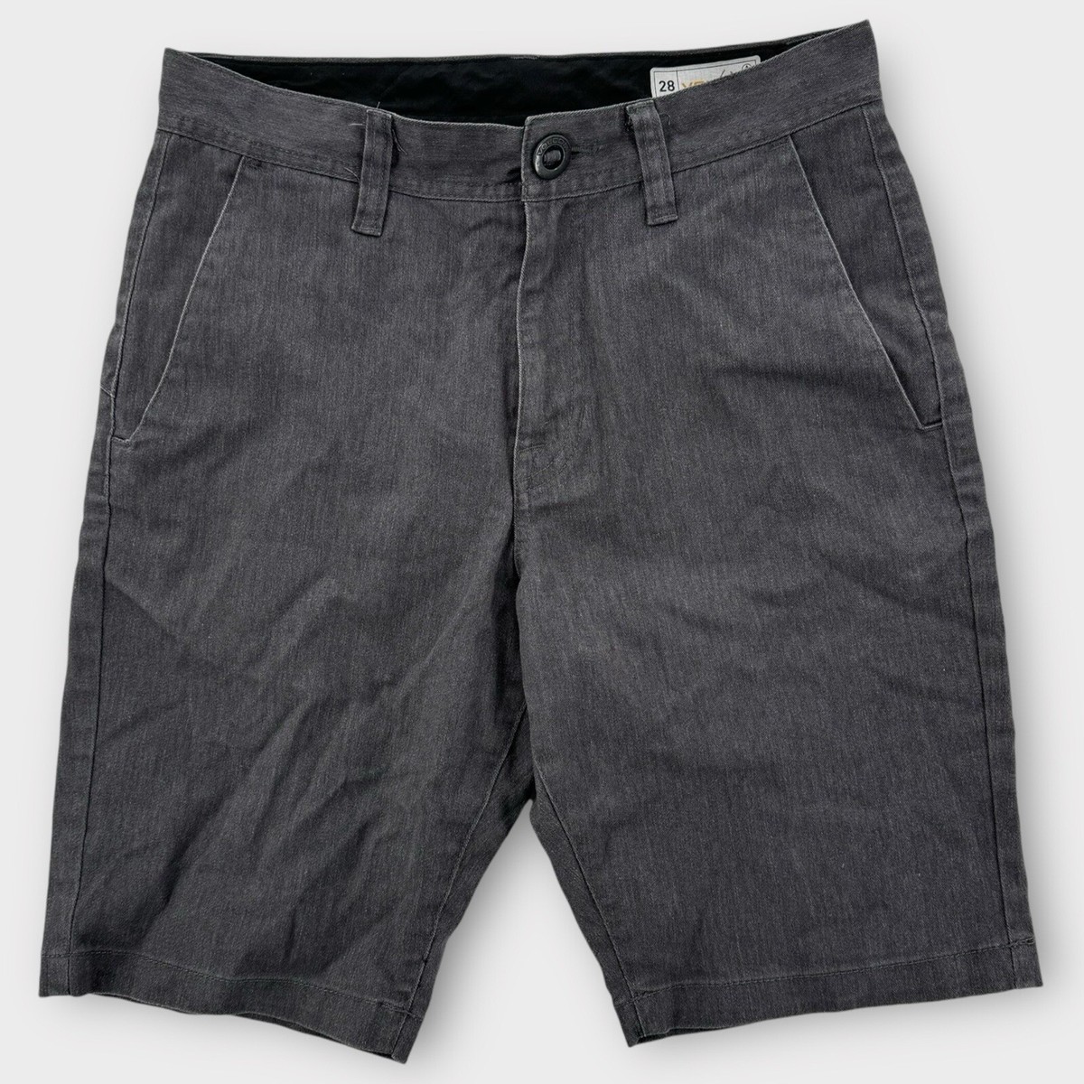 じぇい Volcom Shorts Mens Size 28 Gray Chino Flat Front True To This
