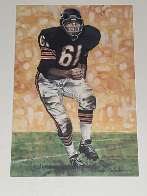 Bill George Legend Hall Of Fame Legend UNSIGNED GOAL LINE ART GLA CARD