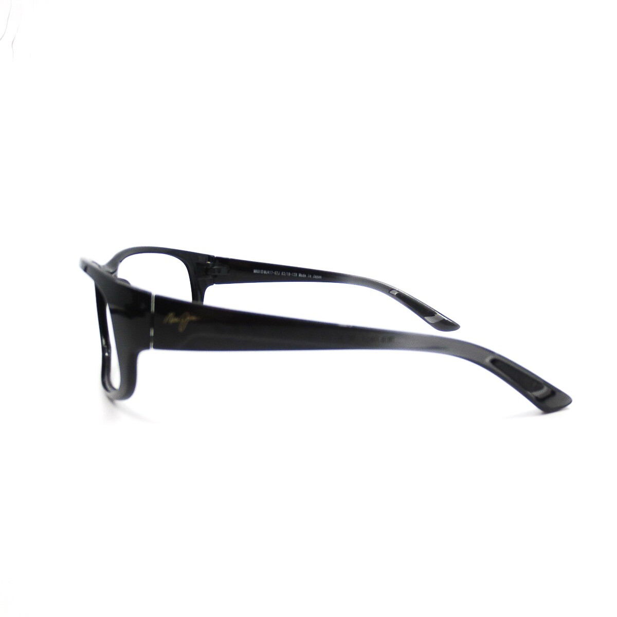 Maui Jim Twin Falls MJ 417-02J Black Wrap Sunglasses Frames