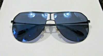 NWOT- Sama Sunglasses MAX Graphite Blue Mirror Lens- Titanium Frames Retail  $567