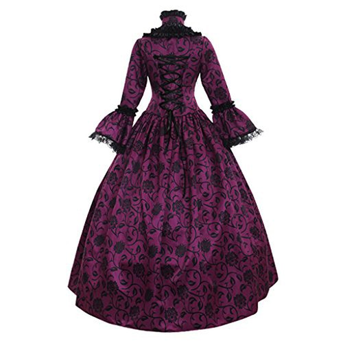 Retro Victoriano Cosplay Disfraz Vestido Medieval Fiesta Baile Vestido - Imagen 12 de 22
