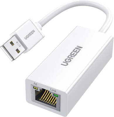 New UGREEN 20253 USB2.0 USB-A to Ethernet Adapter, 10/100 Mbps Network Adapter