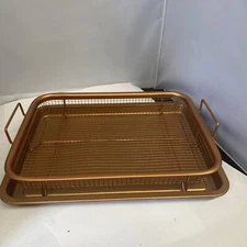 Crisping Basket & Tray Set | Air Fry Crisper Basket | 9.5" x 13"