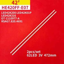 2pz Strisce LED per TV HISENSE 42" LED42K200 LED42K01P LED42K316 RSAG7.820.4691