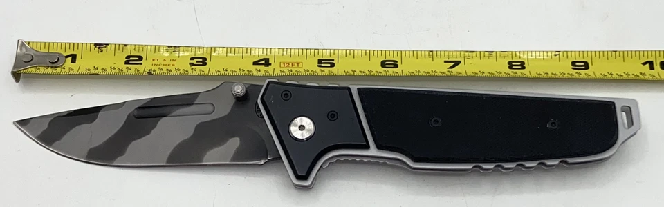 Frost Cutlery Tiger Stripe 3.75”  Straight Blade Heavy Duty EDC Frame Lock 9.25” - Image 2 of 4