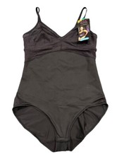 Maidenform DMS097 Lace Tame Your Tummy Bodysuit Large NWT Black