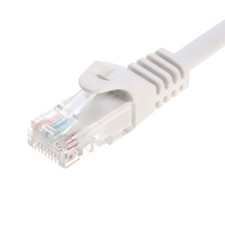 CAT5e Network Patch Cable RJ-45 Ethernet LAN Internet Cable White 1.5FT- 20FT