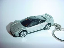 HOT 3D SILVER 1990 HONDA/ACURA NSX CUSTOM KEYCHAIN keyring key racing hot wheels
