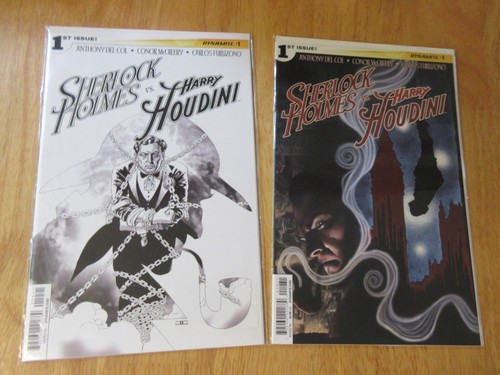 Lot of *9* Dynamite! 4 HOLMES/HOUDINI #1 Vars! +2 DOC SAVAGE #1's +2 SHADOW +1! - Picture 3 of 6