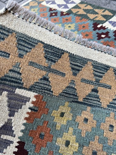 Hand Woven Afghan Wool Kilim, Size: 160 X 100 cm, Flat Woven Handmade Floor Rug - Picture 7 of 7
