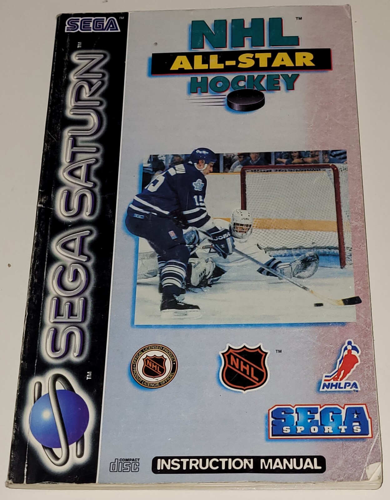 Sega Saturn - Notice NHL All-star Hockey - Bon État