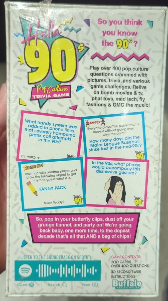 Hella 90s Pop Culture Trivia Game Buffalo Games EBay Hella 90s Pop Culture Trivia Game Buffalo Games EBay