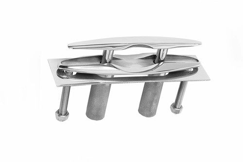 2 Pack Boat Marine Stainless Steel 316 Pull up Cleat Flush Mount Cleat -- 6 Inch - Picture 2 of 10