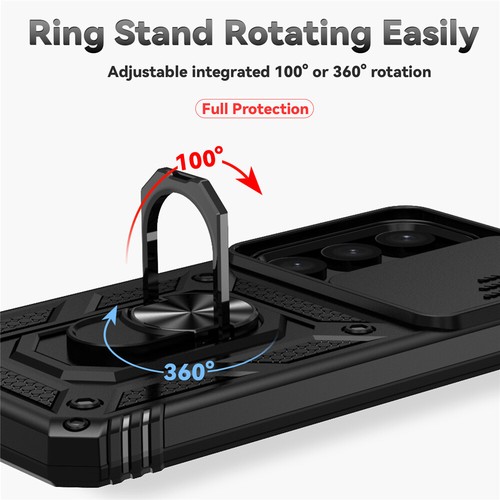 For Samsung Galaxy S25 S24 S23 S22 S21 S20 Ultra Plus Case 360° Ring Stand Cover - Picture 27 of 73
