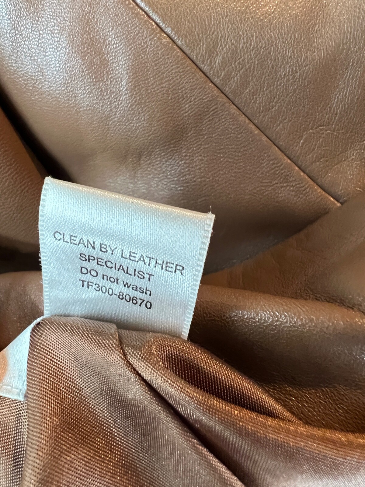 Pendleton Brown 100% Leather Button Front Collare… - image 8