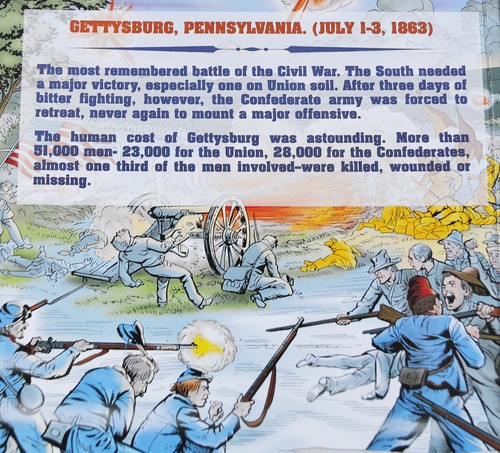 Amerikanischer Bürgerkrieg epische Schlachten des Bürgerkriegs Gettysburg 1863 Marvel Comic - Bild 3 von 3
