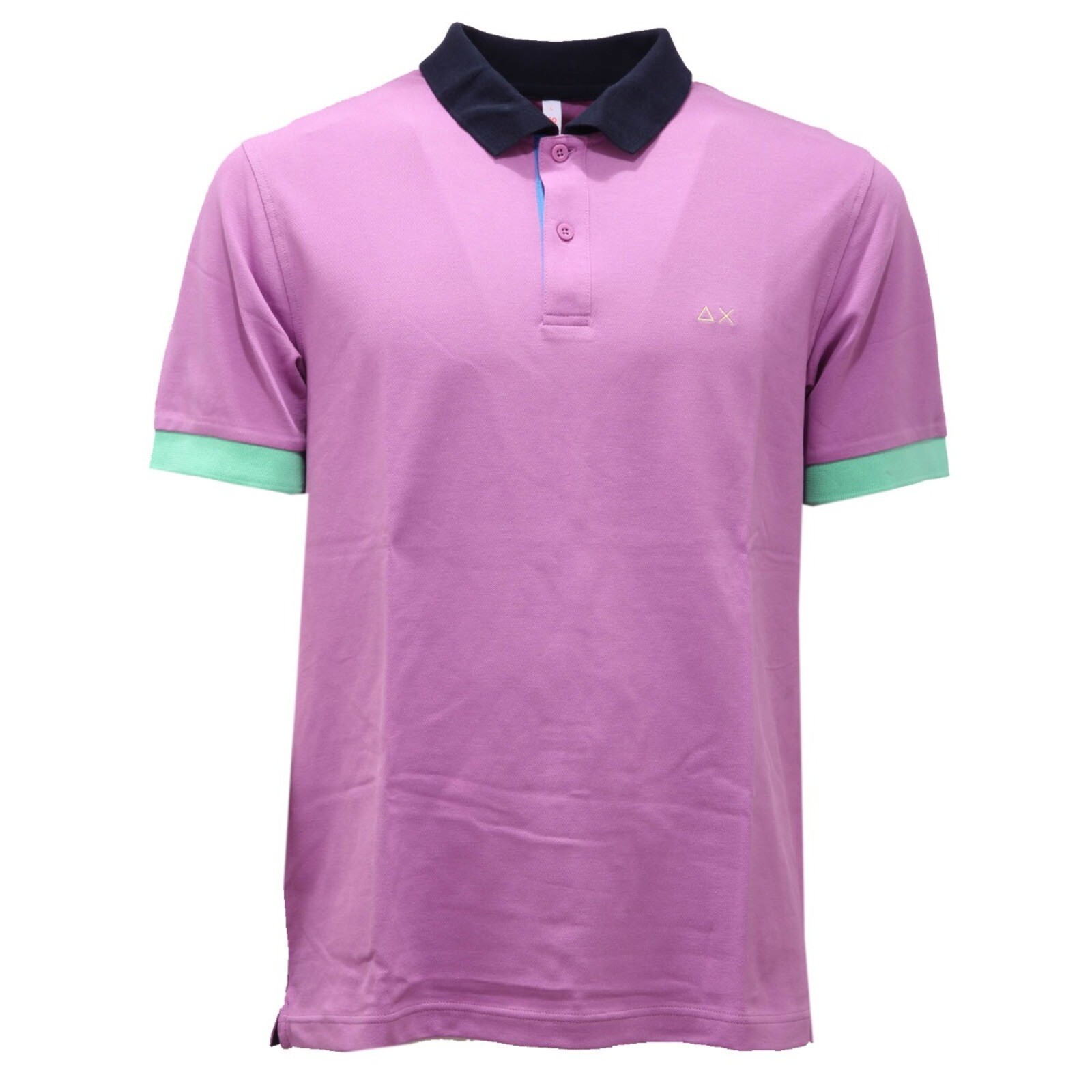 0801AH мужское хлопковое поло polo uomo SUN 68 сиреневогосинего цвета 14790₽