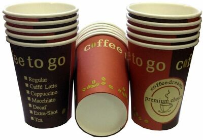 Made in D 1000 Kaffeebecher 200ml Coffee to go Pappbecher Becher 0,2l Kaffee Cup