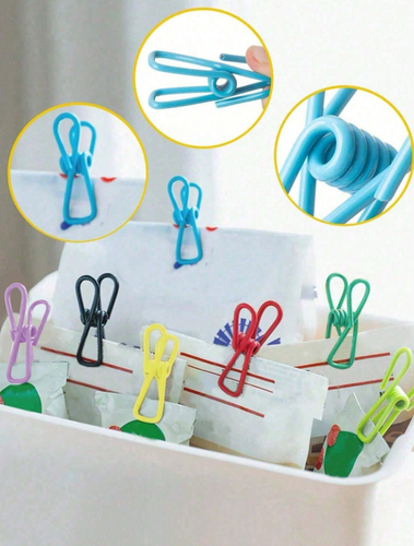 10pcs Colorful Anti-Slip Sealing Clips - Reusable Bag Clips for Snacks & More - Picture 9 of 9