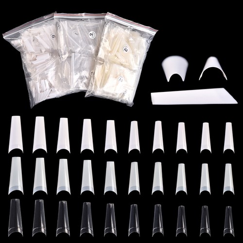 500 Stück Falsche Nailart Tips Acryl French Half Cover C Gebogene Falsche Nägel Gelspitze - Bild 1 von 15