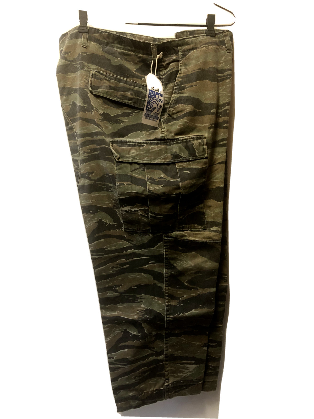 US Army BDU Tiger Camouflage Trousers cargo pants W46… Gem