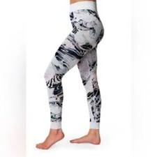 Sweaty Betty Base Layer Leggings Sz S Mountain Glacier Ski Cozy Long John Cabin