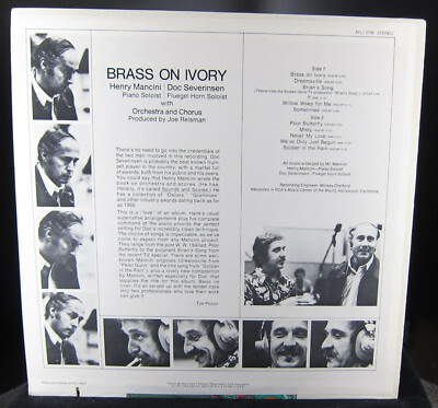 Henry Mancini , Doc Severinsen - Brass On Ivory - RCA Victor 1972
