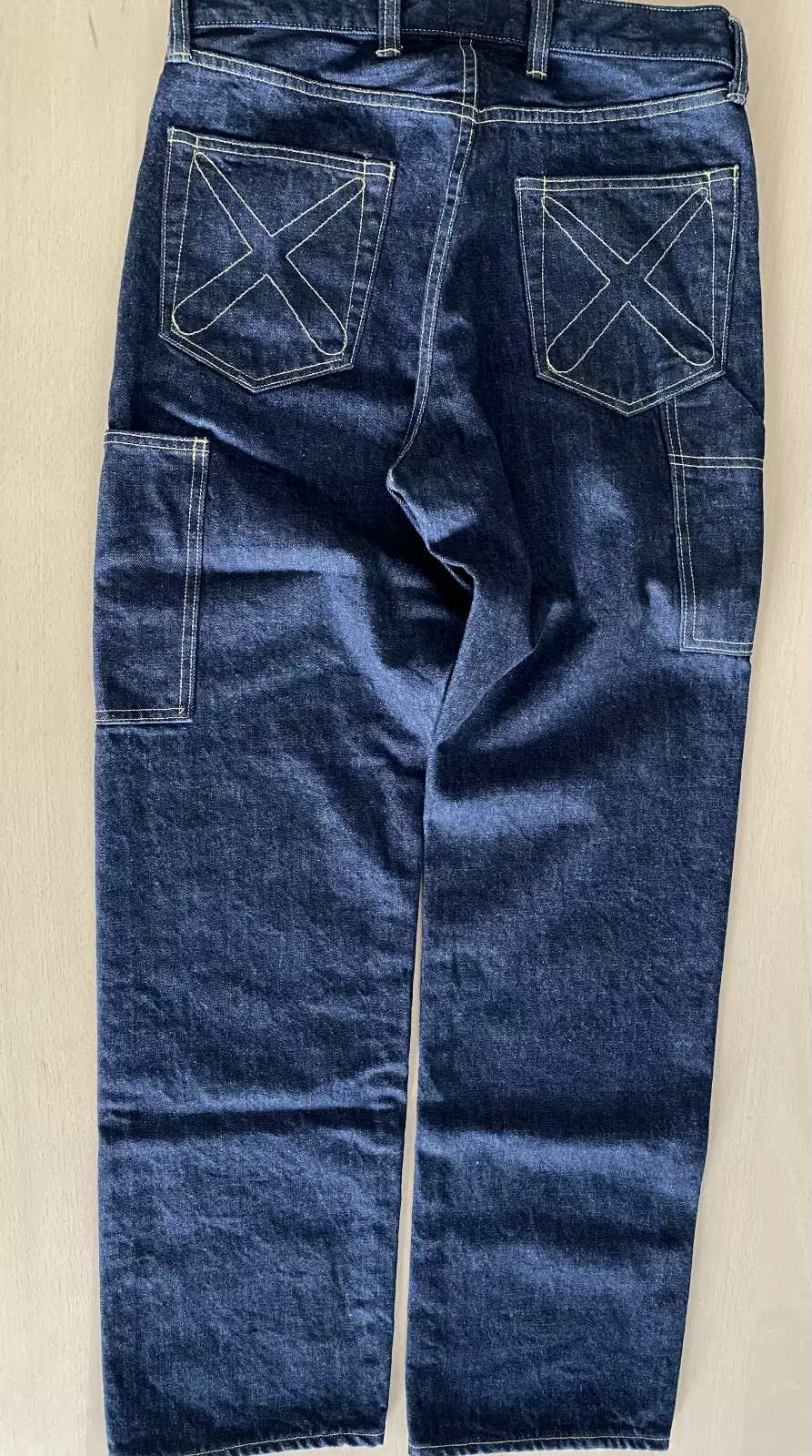 Neuf ! Denim indigo japonais fabriqué par l'homme x KAWS. Nigo. Taille   Moyenne. Supreme Bape