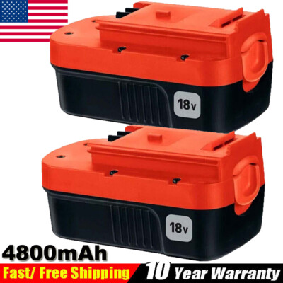 2-Pack 18V for Black and Decker HPB18 18 Volt 4.8Ah Battery HPB18-OPE 244760-00