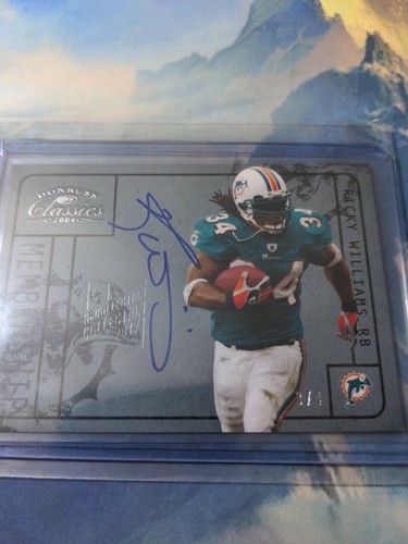 Ricky Williams 3/4 Recollection Auto Donruss Classics 2004 Dolphins Ebay 1/1