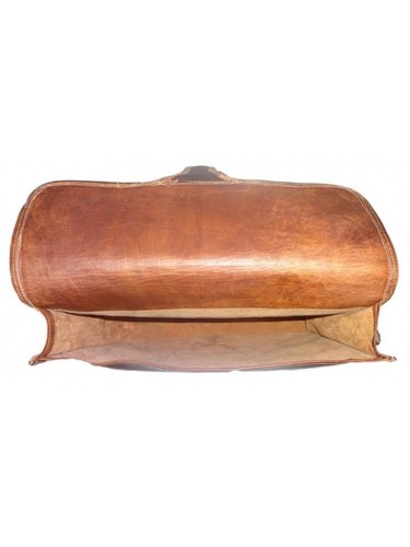 Vintage Leather Men's Handmade Laptop Shoulder Satchel Messenger Bag - Picture 3 of 5
