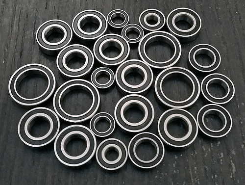 (24 piezas) Juego de rodamientos de bolas de goma sellados XRAY 1:8 XB808 2011 - Imagen 1 de 1