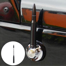Per Jeep Wrangler Rubicon JK JL 07+ telescopio nero calibro 50 antenna bullet
