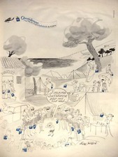 PUBLICITÉ DE PRESSE 1968 QUOTIDIENNE EAU DE COLOGNE HYDRATANTE DE COTY