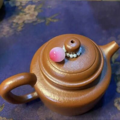 Bead String For Tea Pot Handmade Knitted Decoration Peach Design Lid Connect New