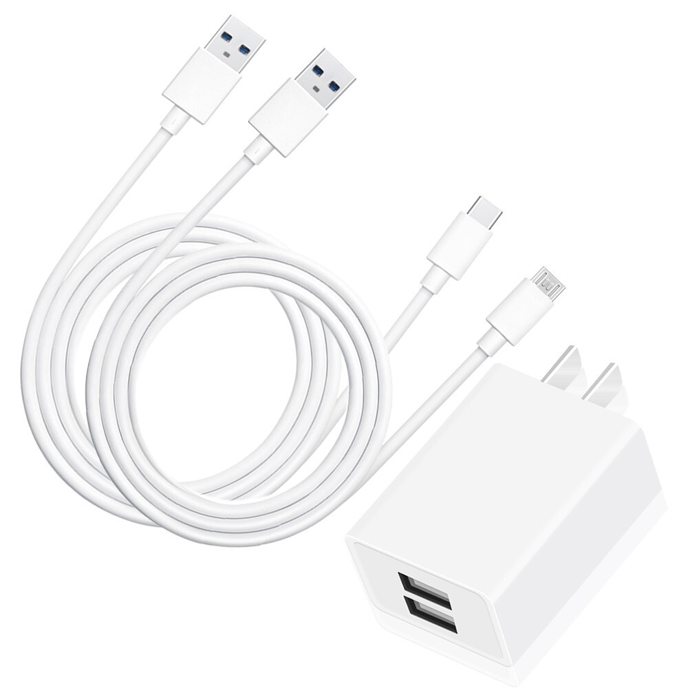 Grade A+ Dual USB Cable and Power Adapter for Samsung Galaxy Note 10 SM-N970U