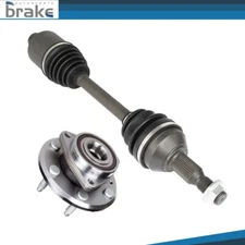 Front CV Axle Shaft & Wheel Hub Bearing For Chevrolet Traverse GMC Acadia Buick