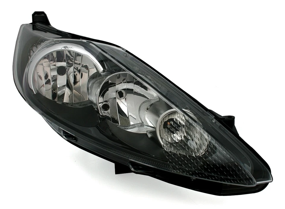 Scheinwerfer Set links + rechts für Ford Fiesta MK7 in Schwarz + LWR Motor - Bild 3 von 4