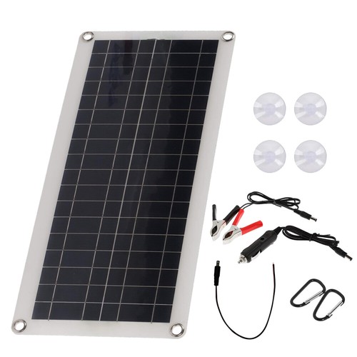 30 Watt 12V Solarpanel Monokristallin Solarmodul Photovoltaik Wohnmobil Camping - Bild 14 von 15