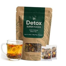 Natural Herbal Detox Tea for Kidneys Liver - Dandelion Root - Goji Old