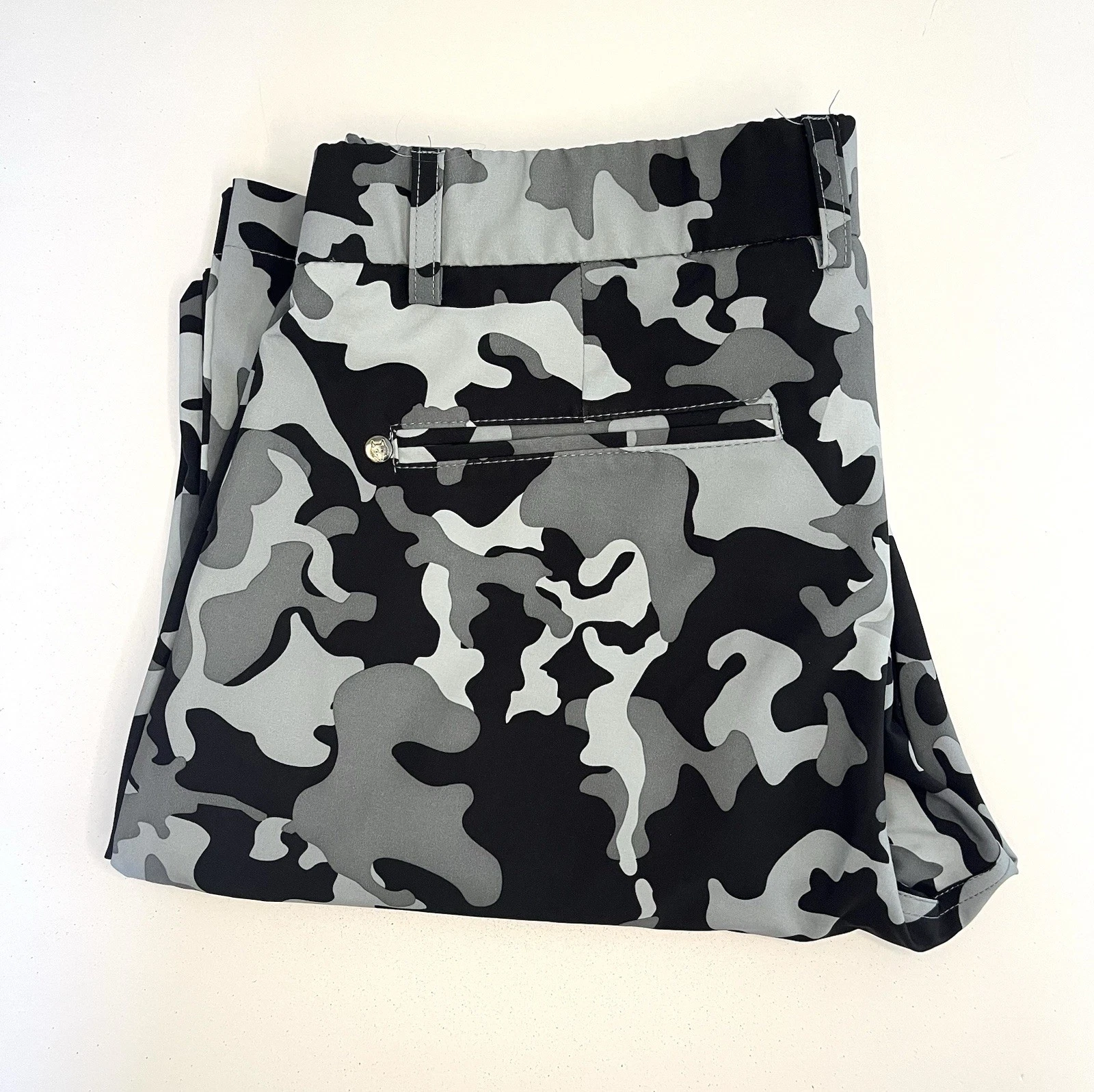 Greyson Golf Pants Montauk Trousers 30x28 Black Camo Straight Leg Performance