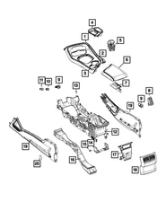 Genuine Mopar Hinge Cover 68260154AA